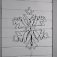 Неоновая фигура &laquo;Снежинка&raquo;, 56 см, 560 LED, 220 В, свечение белое