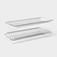 Комплект посудосушителей с поддоном для шкафа 60 см, 56,5&times;25,6 см, цинк
