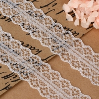 Кружево капроновое, 30 мм &times; 10 &plusmn; 1 м, цвет белый