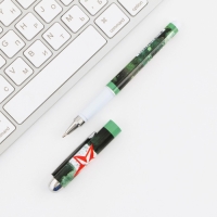 Ручка шариковая синяя паста 1.0 мм с колпачком &laquo;Настоящему защитнику&raquo; пластик