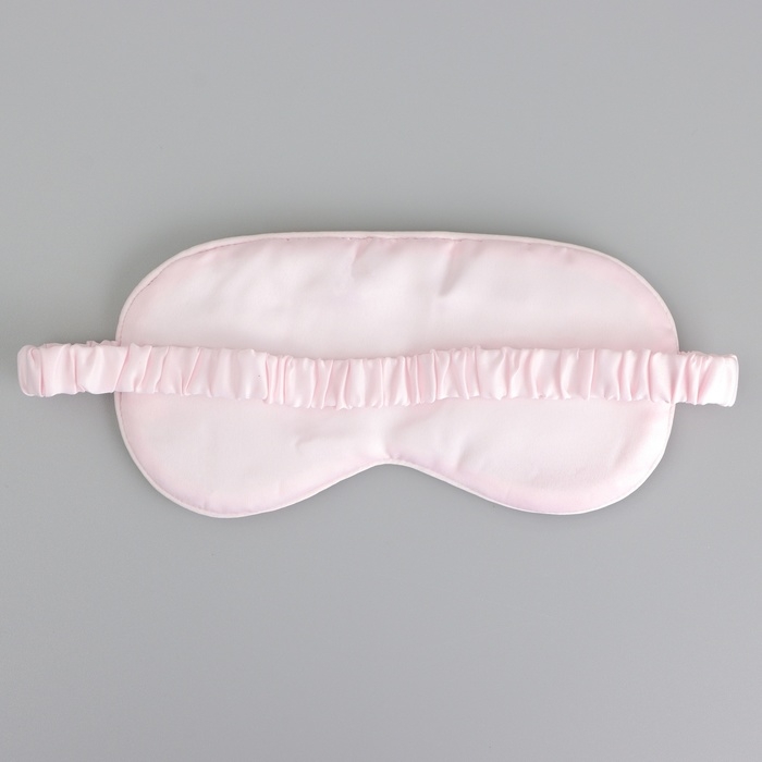 Маска шелковая для сна &laquo;Мрамор&raquo;, 20 х 9 см, цвет белый