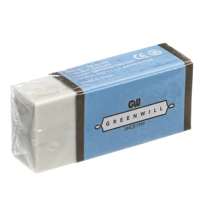 Ластик прямоугольный белый