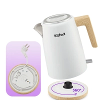 Чайник электрический металлический КТ-6794 - 1.7 л