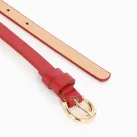 Ремень жен 02-01-01-01, Март2502, 1,3*0,3*110 см, без винта, пряж золото, 1 прокол,