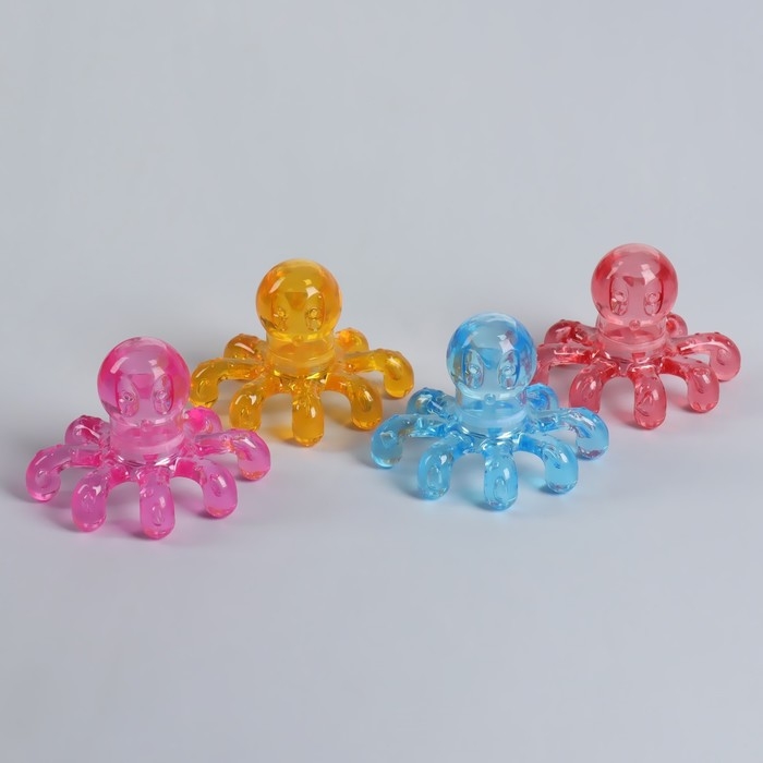 Массажёр &laquo;Осьминог&raquo;, универсальный, 11 &times; 9 &times; 8см, цвет МИКС