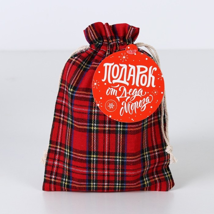 Мешок подарочный &laquo;Новогодний подарок&raquo;, 13 х 18 см +/- 1.5 см, Новый год