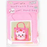 Набор для создания сумки из фетра "Кошечка", цвет розовый