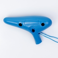 Окарина Music Life 12 отверстий, синяя, 14,8 х 9,2 х 4,6 см