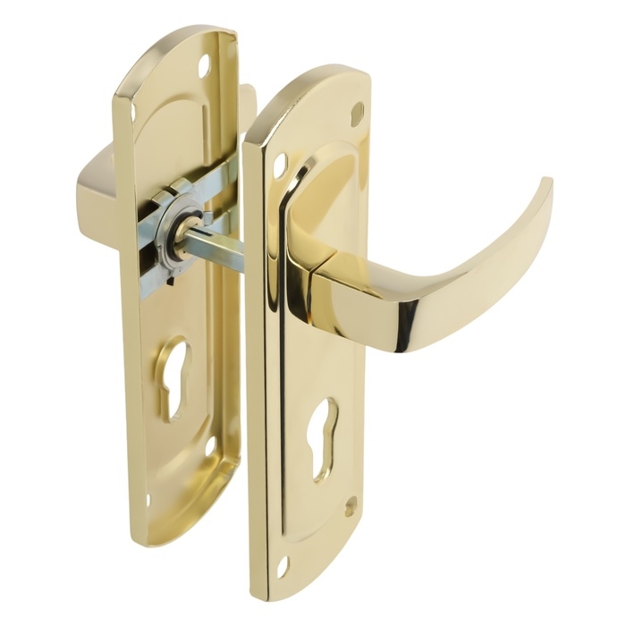 Ручки на планке LOCKLAND 002, м/о 55 мм, цвет золото