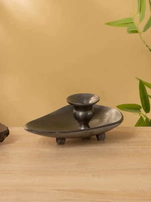 Подсвечник "Средневековье" алюминий 18х13х6,5 см