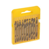 Набор двусторонних сверл по металлу ТУНДРА, HSS-Tin, 4.2 х 55 мм, 10 шт.
