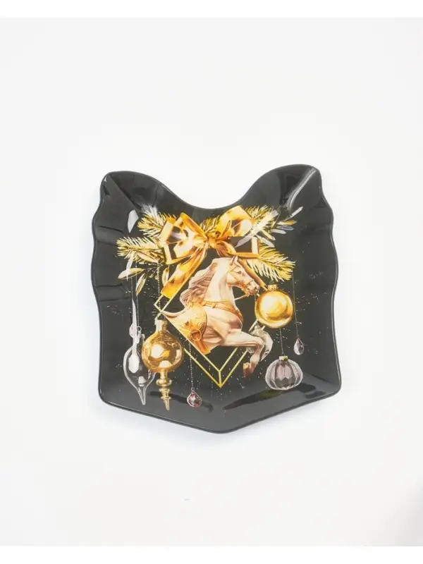 Тарелка плоская новогодняя &laquo;Роскошного года&raquo;, 15.1&times;17.3 см