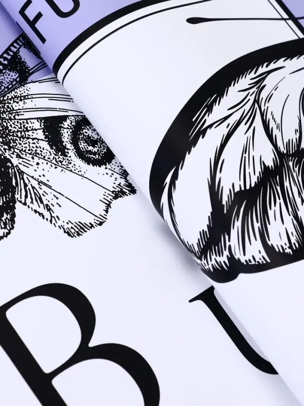 Пленка для цветов, &laquo;Бабочки&raquo;, лиловый, 57&times;57&plusmn;1 см