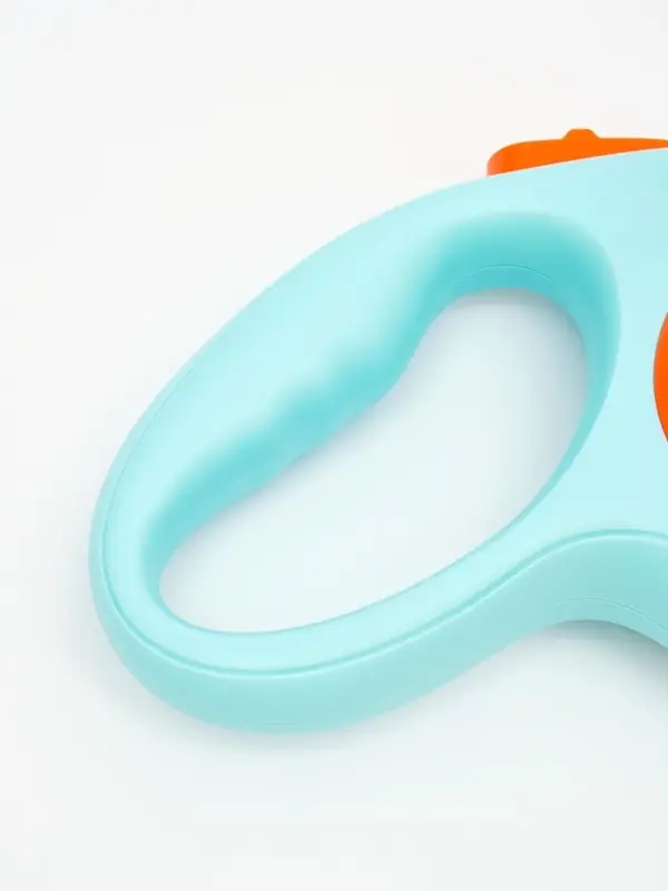 Рулетка - поводок для собак, лента 3 метра, оранж/голубая