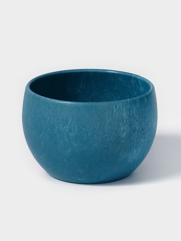 Кашпо круглое "BlueFog" d=8,5х5,8 см, цвет синий