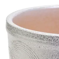 Горшок цветочный с поддоном 2,4 л, керамика  "Узор" (М)