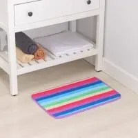 Коврик для ванной и туалета Доляна &laquo;Радужная волна&raquo;, 40&times;59 см