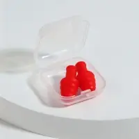 Беруши, 3&times;1.3 см, в футляре, фасовка 10 шт., силиконовые, МИКС