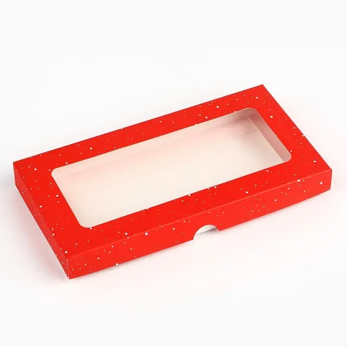 Коробка для шоколада &laquo;Яркие огни&raquo;, с окном, 16.4 х 8.4 х 1.7 см