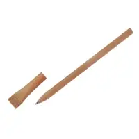 Ручка шариковая под ЛОГО, корпус крафт, стержень синий 0,7мм