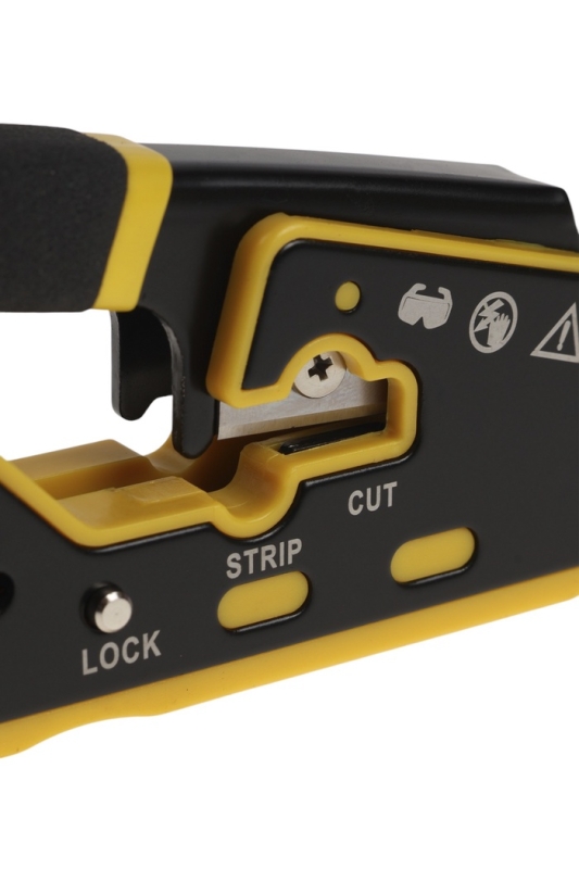 Кримпер ТУНДРА, обжим пластиковых клемм RJ45 RJ11/12, зачистка до 7 мм