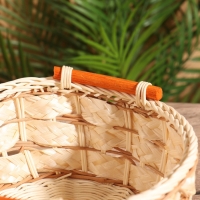 Корзина плетеная 23x22x10 см, ротанг