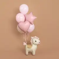 Воздушный шар фольгированный 3D 25" &laquo;Лошадка&raquo;, кремовый