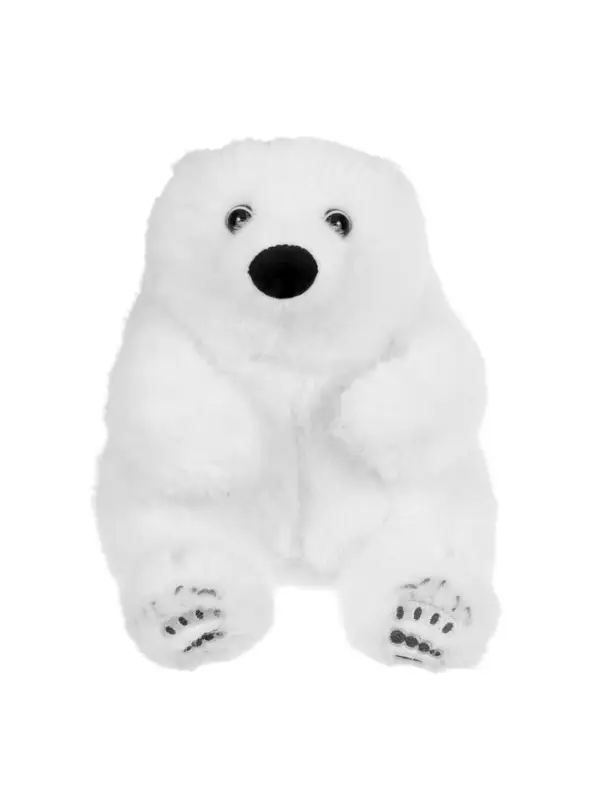 Мягкая игрушка "Полярный мишка с мягкими коготкам, 23 см