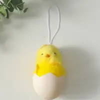 Подвеска декоративная "Вылупившийся цыплёнок в скорлупе" 5х5,5х9,5 см