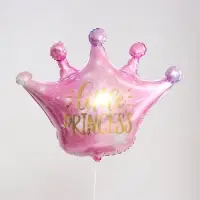 Воздушный шар фольгированный 26" &laquo;Корона розовая&raquo;, фигура