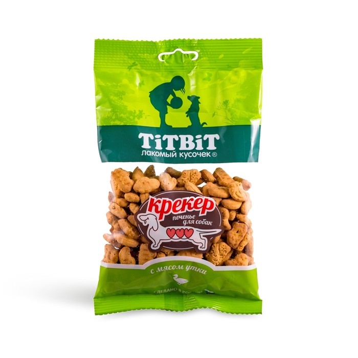 Крекер TitBit для собак, с мясом утки, 100 г