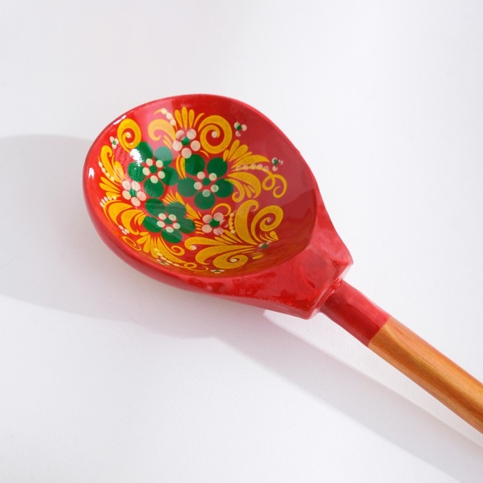 Ложка &laquo;Краснушка&raquo;, салатная, 6&times;21, хохлома