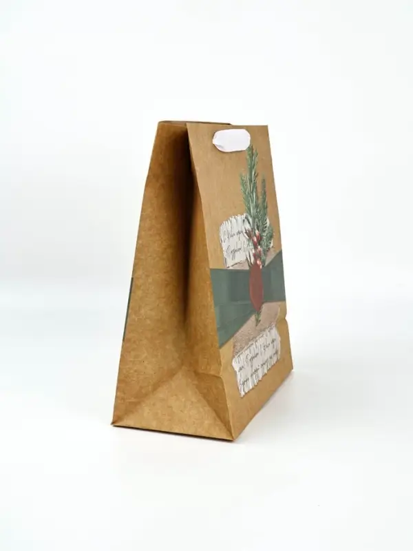 Набор пакетов крафтовых &laquo;Новогоднее поздравление&raquo;