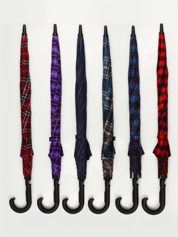 Зонт-трость авт R60/70 8сп эпонж/поликарбонат ГРАФИКА ручка-крюк МИКС пакет