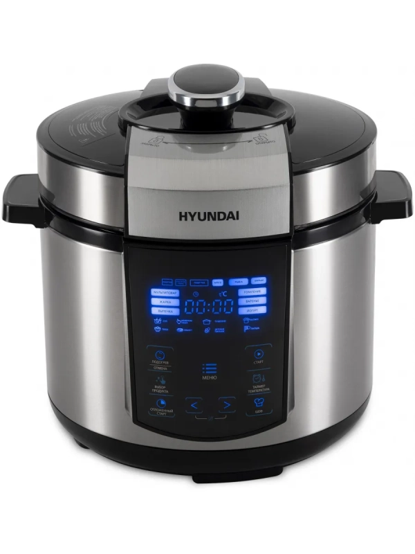 Мультиварка-скороварка HYMC-1618 серебристый-черный
