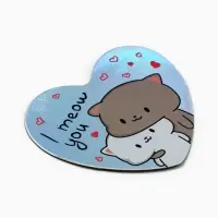 Магнит на холодильник &laquo;Коты&raquo;, голография, 7&times;6 см