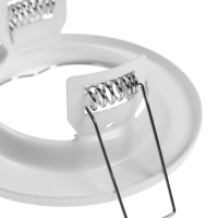 Светильник встраиваемый под лампу MR16, круг, металл, белый