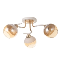 Люстра "Анден" 3хЕ27 40Вт бело-золотой 51х51х22 см