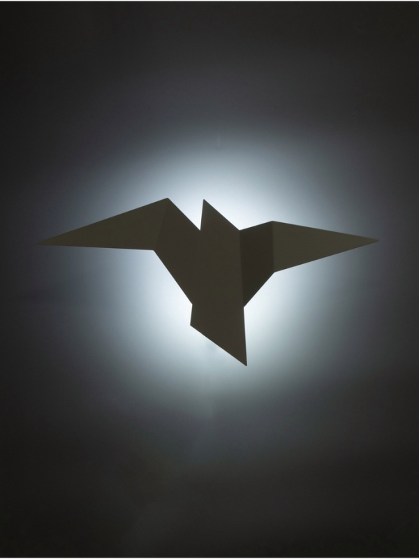 Светильник Crow 1х10Вт GU10 белый 35х18х10см