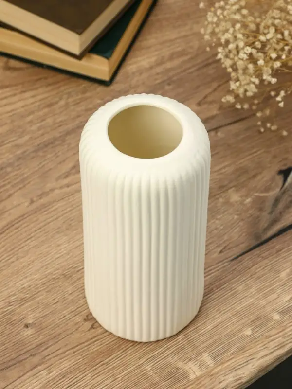 Ваза керамика настольная "Флоранс классик" 20х9,5х7 см, белый