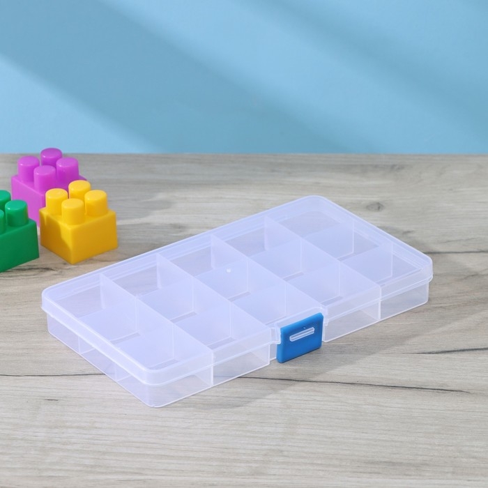 Органайзер для хранений RICCO, 15 ячеек, 17,5&times;10&times;2 см, цвет белый