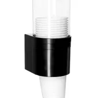 Стаканодержатель Aqua Work CH-1, 70 стаканчиков, крепление на шурупах,черный