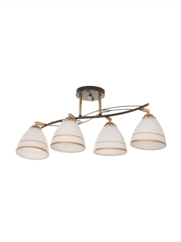 Люстра "Кира" 4х40Вт Е27 черный/золото