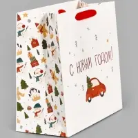 Пакет подарочный ламинированный квадратный &laquo;Волшебного&raquo;, 22&times;22&times;11 см