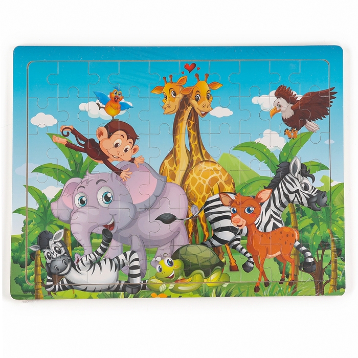 Пазл большой "Африка" элемент: 5,5 &times; 3 см