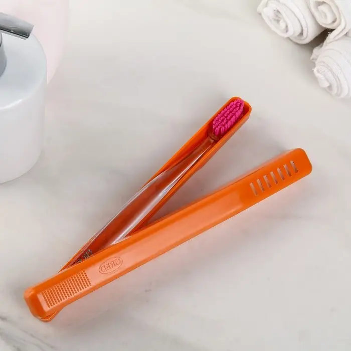 Футляр для зубной щётки Комфорт Плюс, 20&times;2&times;3 см, цвет МИКС