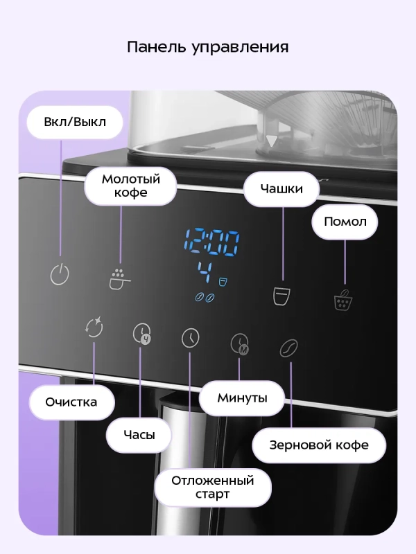 Кофеварка электрическая капельная КТ-7371 - 1000 Вт - 1.25 л