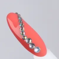 Стразы для декора, 12 ячеек, 1.5/2/2.5/3 мм, голографические