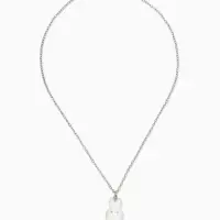 Кулон детский "Выбражулька" кролик, цвет белый в серебре