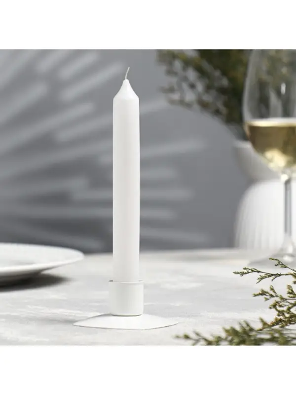 Ароматическая свеча парафиновая хозяйственная &laquo;Французская ваниль&raquo;, 17&times;2 см, 40 г